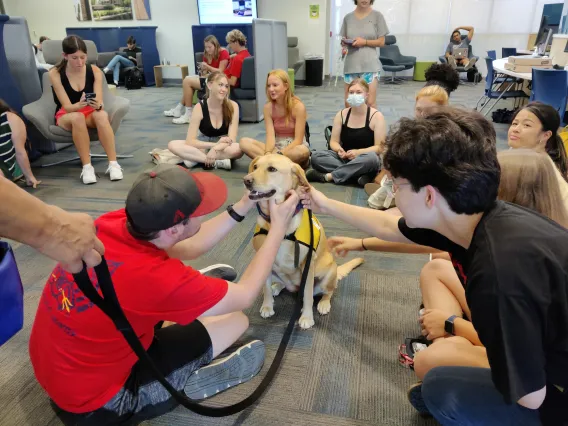 SET therapy dog group photo