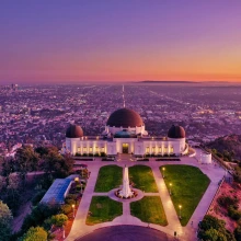 Photo of Griffith Park and LA skyline